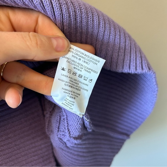 Frank & Oak Knit Sweater Vest Purple Size Small - Picture 2 of 6